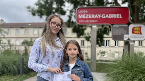 Олександри Шиш здобула французький бакалаврат з відзнакою в Нормандії