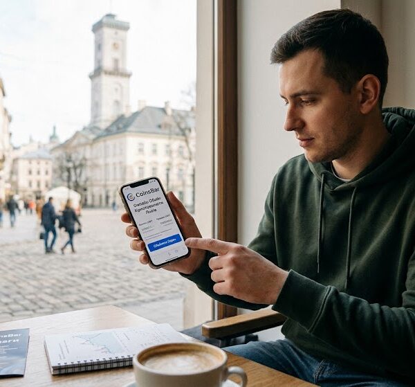 Обмін криптовалюти Львів: чому CoinsBar став надійним партнером для інвесторів