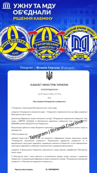 zlittja universitetiv na zakarpatti sformujut yedinij zaklad vishhoyi osviti na osnovi dvoh providnih fd7655b - Злиття університетів: на Закарпатті сформують єдиний заклад вищої освіти на основі двох провідних.