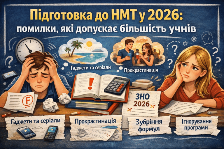 Підготовка до НМТ у 2026: помилки, які допускає більшість учнів 69cd1aa1bba20 768x512 - Підготовка до НМТ у 2026: помилки, які допускає більшість учнів